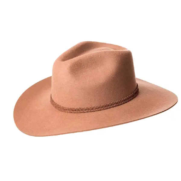 light brown felt hat – L   Coveti