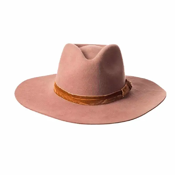 light brown felt hat – L   Coveti