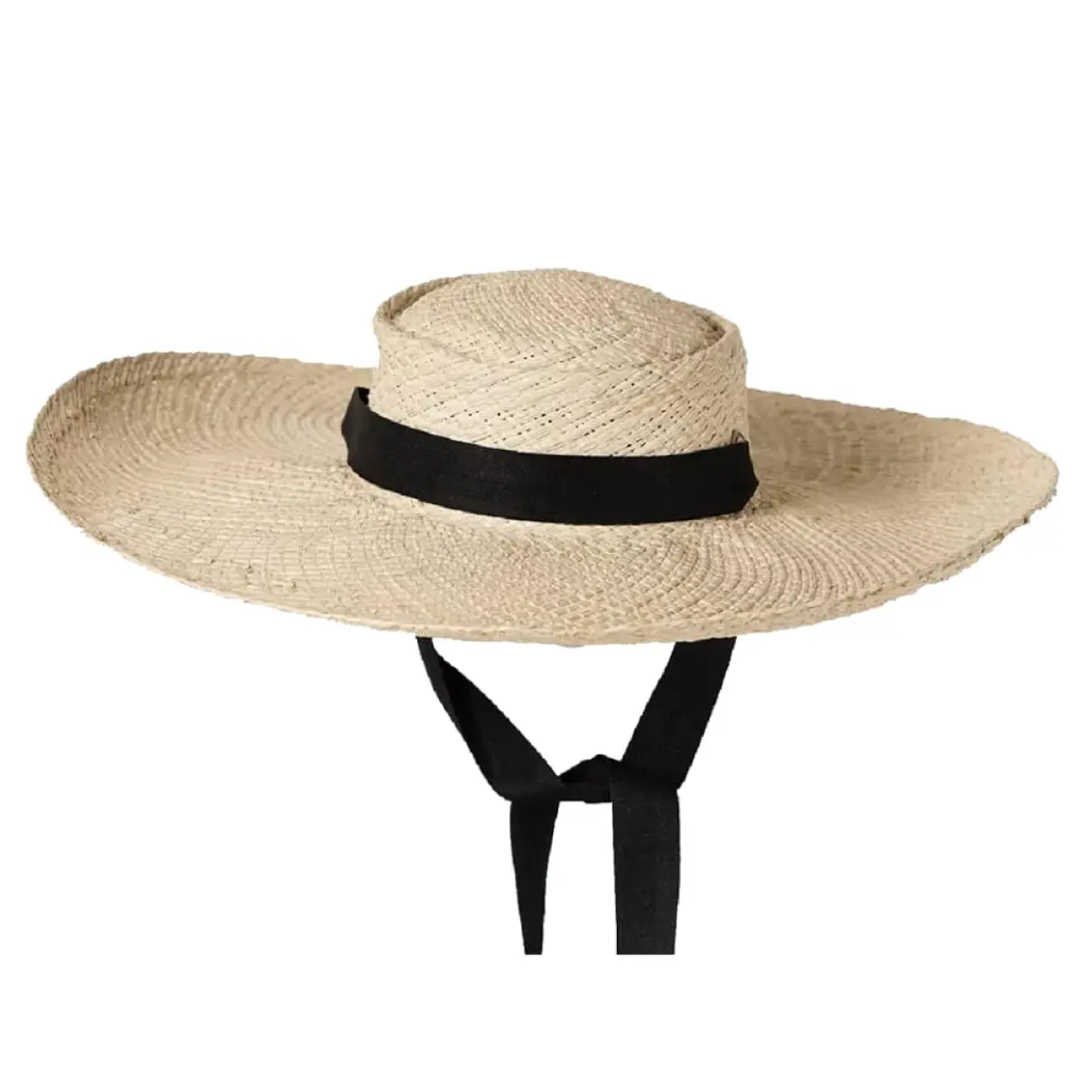 Black straw hat – L   Coveti