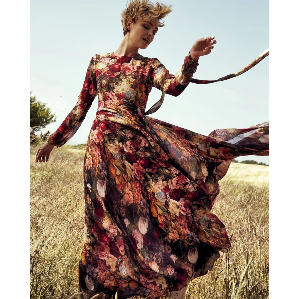 women wearing matsouri Silk dress Flora