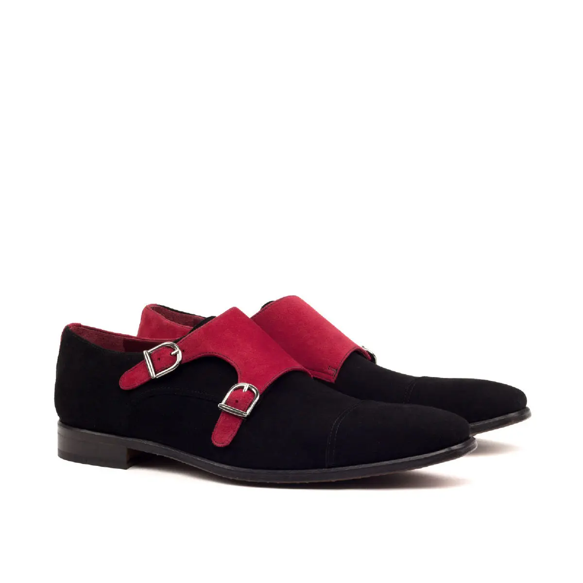 Burgundy Double Monk Shoe