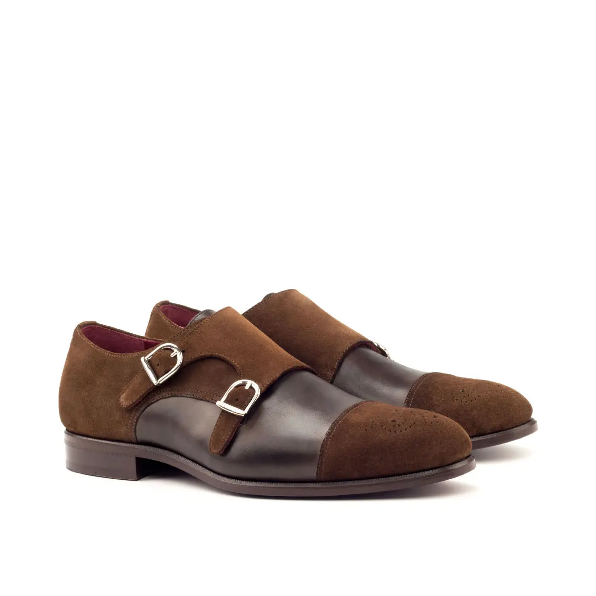 Brown Double Monk Shoe