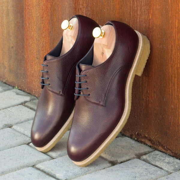 Burgundy derby shoes