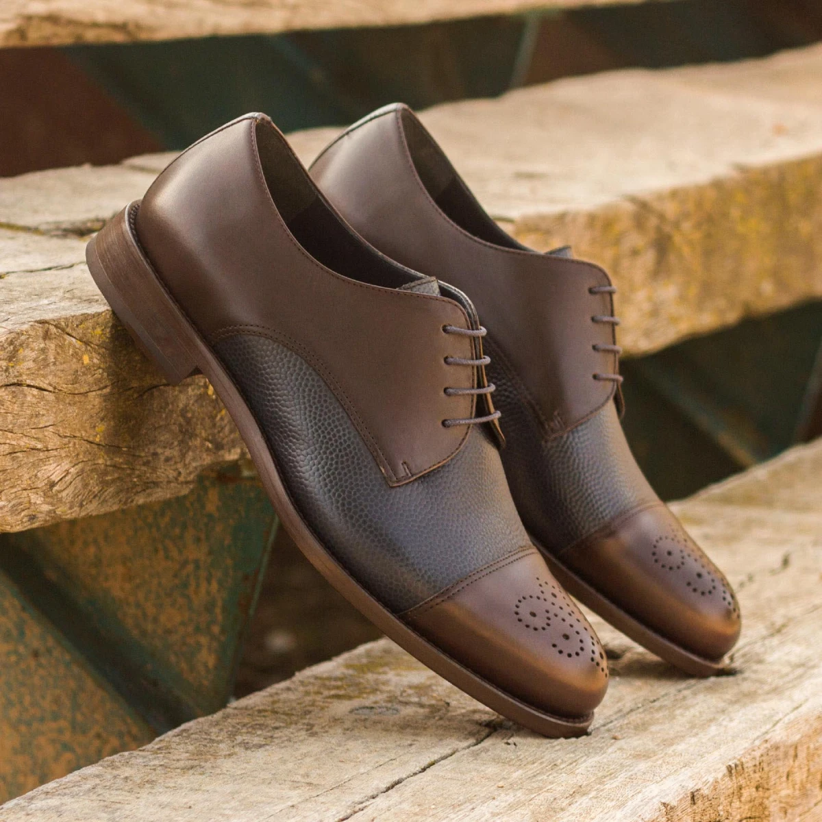 Blue Derby Shoes