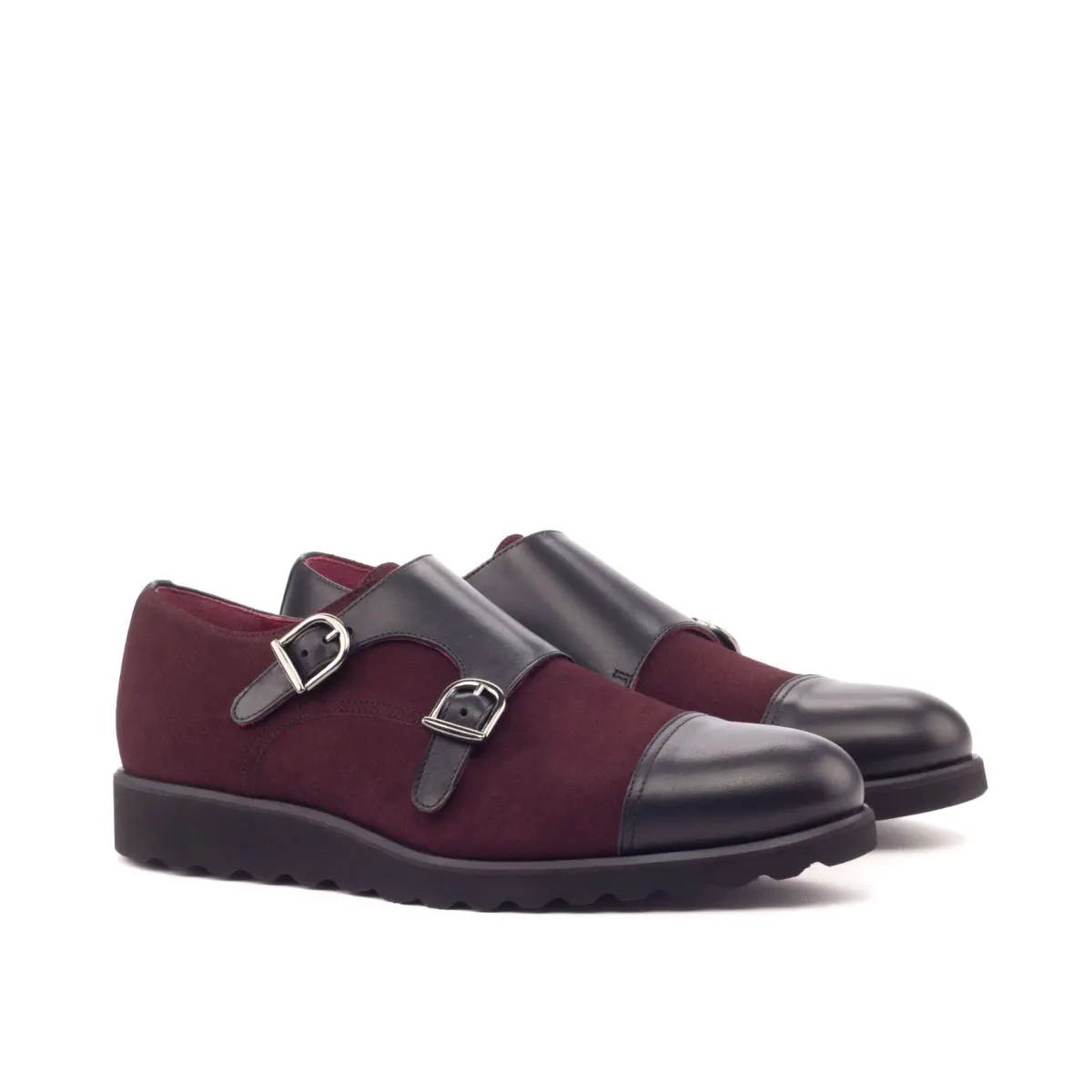 Burgundy Double Monk Shoe