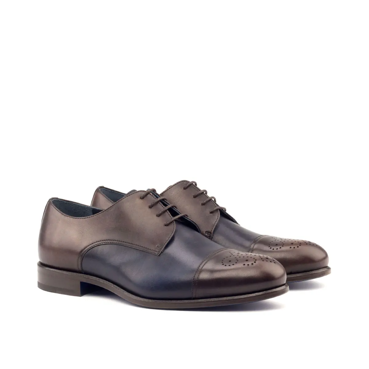 Blue Derby Shoes