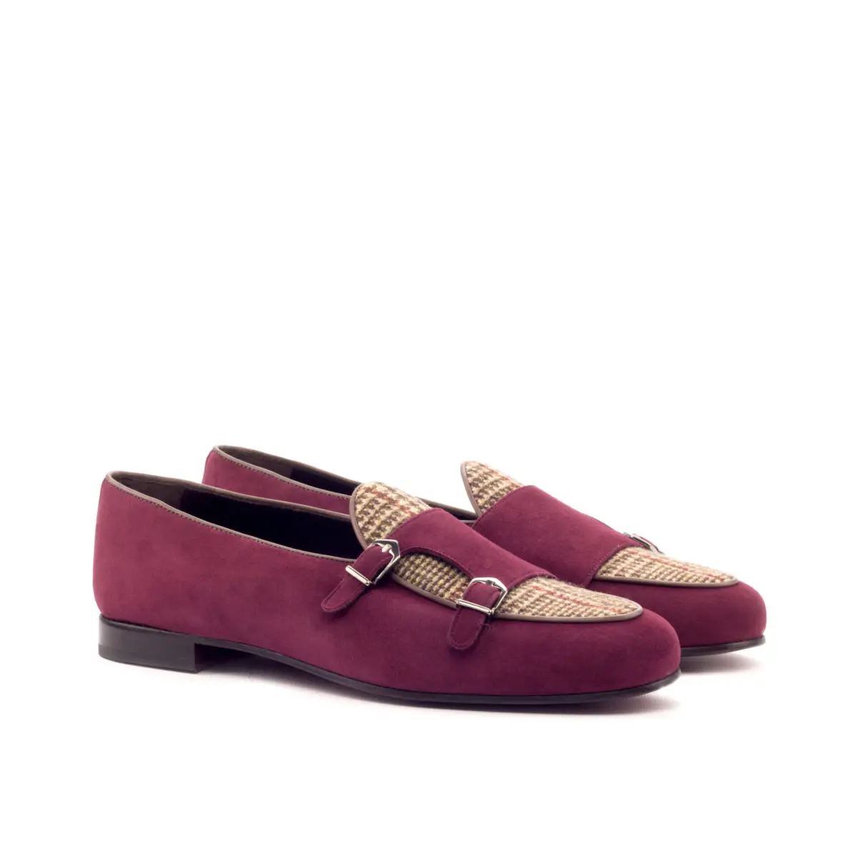 Burgundy Monk Slipper Shoe