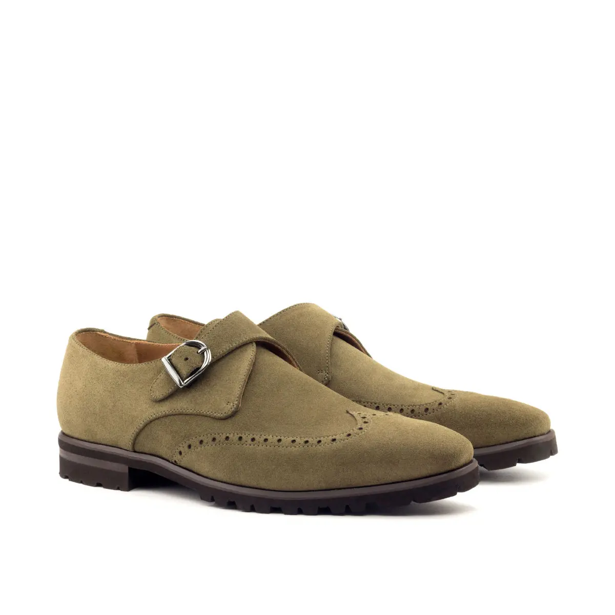 Green Single Monk Shoe