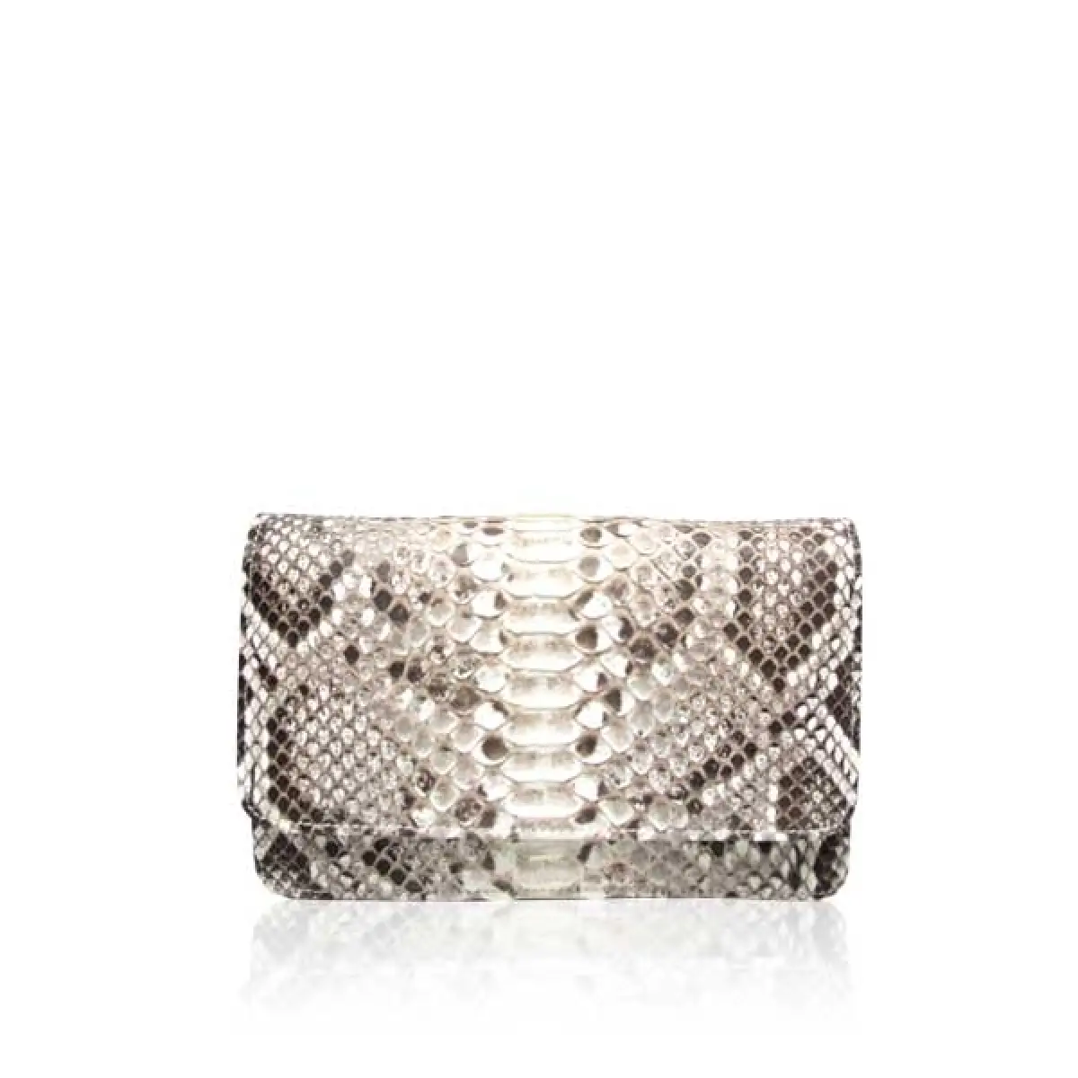 White snakeskin 2025 clutch bag