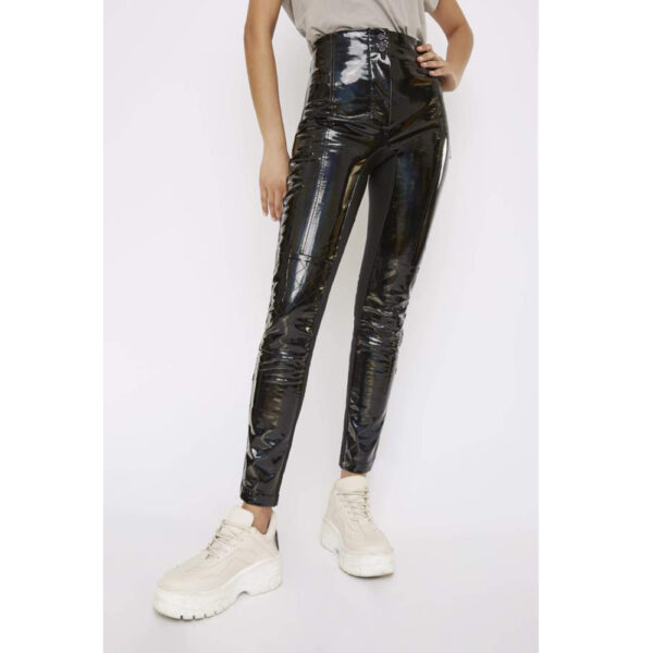 The turbulent holographic high waisted biker trouser – 6   Coveti