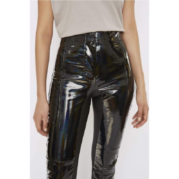 The turbulent holographic high waisted biker trouser – 6   Coveti