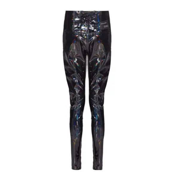 The turbulent holographic high waisted biker trouser – 6   Coveti