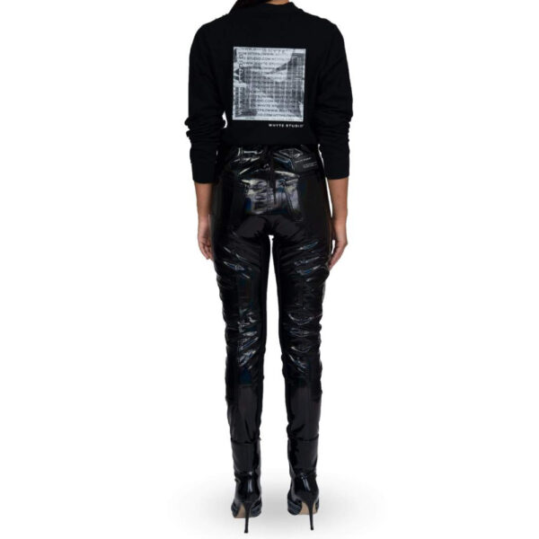 The turbulent holographic high waisted biker trouser – 6   Coveti