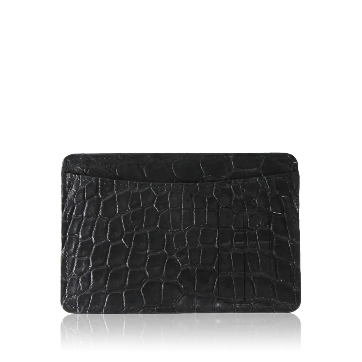 Black Crocodile Leather Cardholder Black Crocodile Leather Cardholder Men Bangkok Bootery Coveti