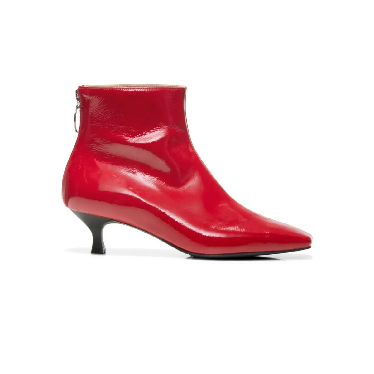 Red patent ankle boots on sale