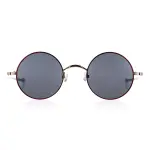 Neo-Ne women’s round red metal sunglasses Accessories Black Coveti