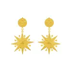 Flor Amazona women’s diamantina gold earrings Jewelry  Coveti