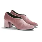 Tara Velvet Pumps Blush Pink Pumps sandal Coveti