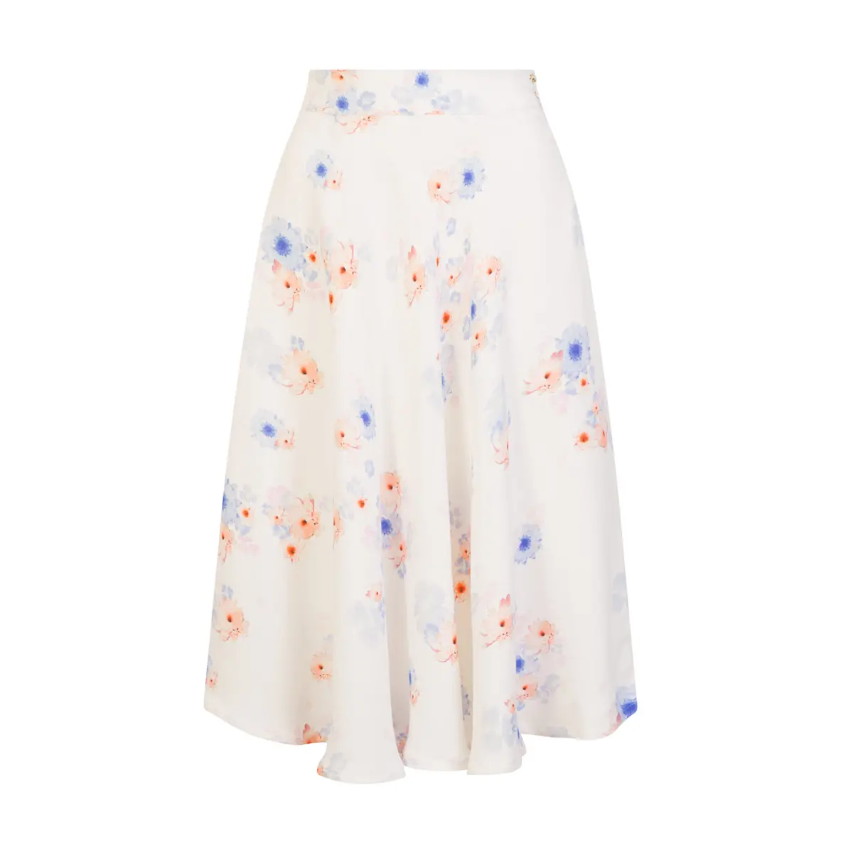 Beach Flower Midi Skirt Clothing exclusive design Coveti