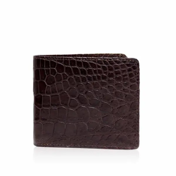 Men’s Brown Crocodile Leather Wallet Men Bangkok Bootery Coveti