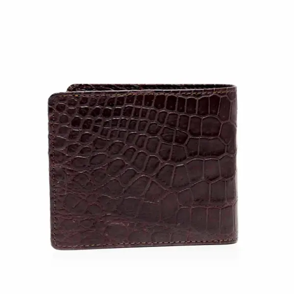 Men’s Brown Crocodile Leather Wallet Men Bangkok Bootery Coveti