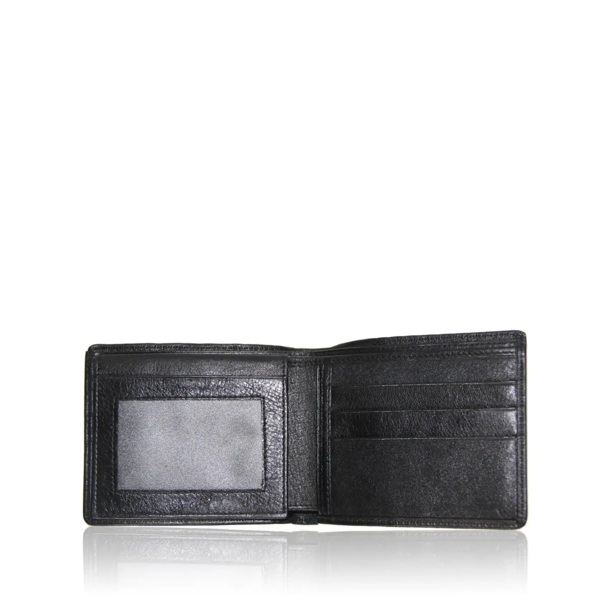 black crocodile hornback leather wallet