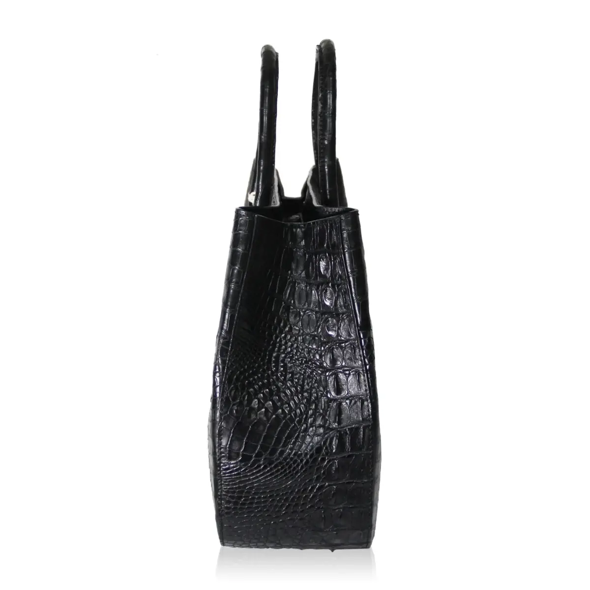 Women’s Black Crocodile Leather Handbag Novel Bags Bangkok Bootery Coveti