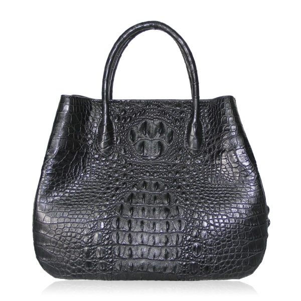 Women’s Black Crocodile Leather Handbag Novel Bags Bangkok Bootery Coveti