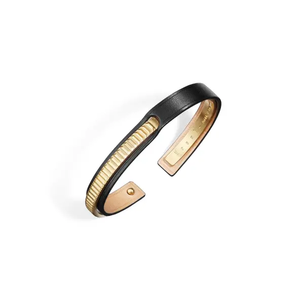 Uraeus Gold Plated Cuff Bracelet Men  Coveti