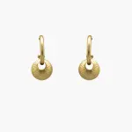 Akan 24 Karats Gold Plated Bronze Hoop Earrings Earrings best seller Coveti