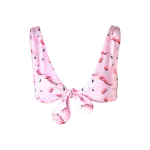 California pink print bikini top Beachwear beachwear Coveti