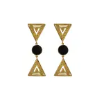 Flor Amazona women’s cordillera black gold earrings Jewelry  Coveti