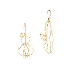 Alejandra de Coss women’s euphorbia gold-plated earrings Earrings contemporary jewellery Coveti