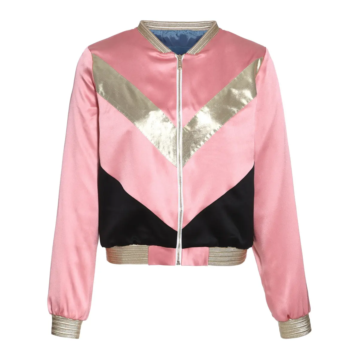 Eli Grita women tender power pink silk bomber jacket Clothing bomber Coveti