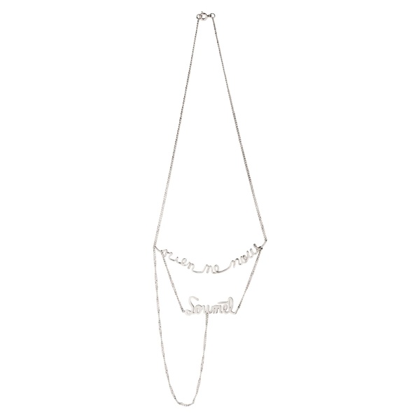 Alejandra de Coss women´s simone “rien ne nous soumet” necklace Necklace contemporary jewellery Coveti