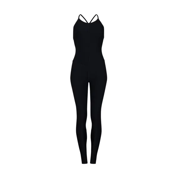 black yoga jumpsuit for women