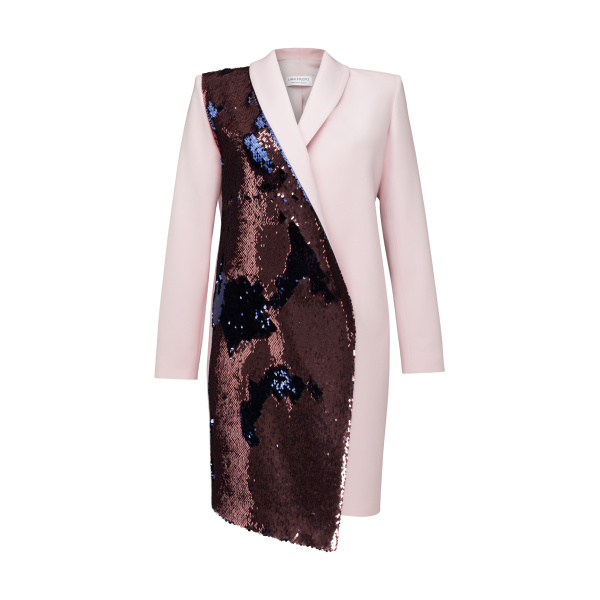 Sequin Tuxedo Pink Dress – XS   Coveti