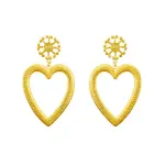 Flor Amazona women’s lovelia hoops gold plated earrings Earrings Earring Coveti