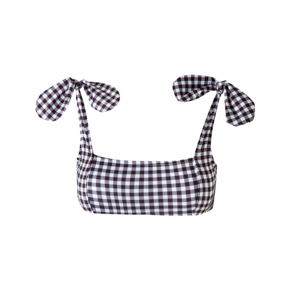 VerdeLimon women’s morioka checkered swim top Beachwear beachwear Coveti