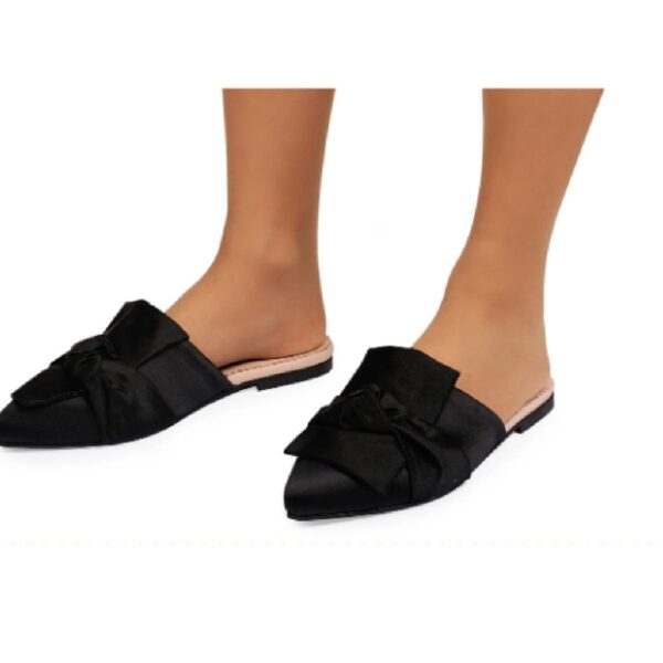 RxB women’s сheryl black silk mule Mules fur mules Coveti