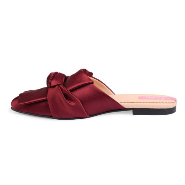 RxB women’s betty burgundy silk mule Mules fur mules Coveti