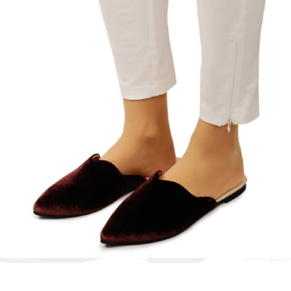 RxB Women’s Mule burgundy velvet home slippers Mules home slipper Coveti