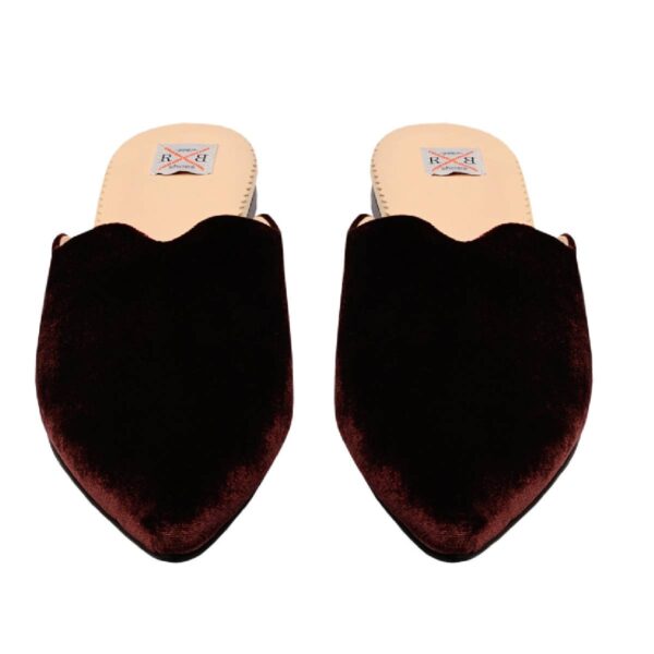 RxB Women’s Mule burgundy velvet home slippers Mules home slipper Coveti