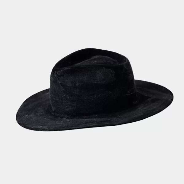 Black rustic felt hat Men hat Coveti