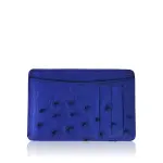 Ostrich Leather Cobalt Cardholder Accessories Bangkok Bootery Coveti