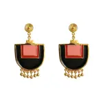 Flor Amazona women’s santo domingo red gold earrings Earrings  Coveti