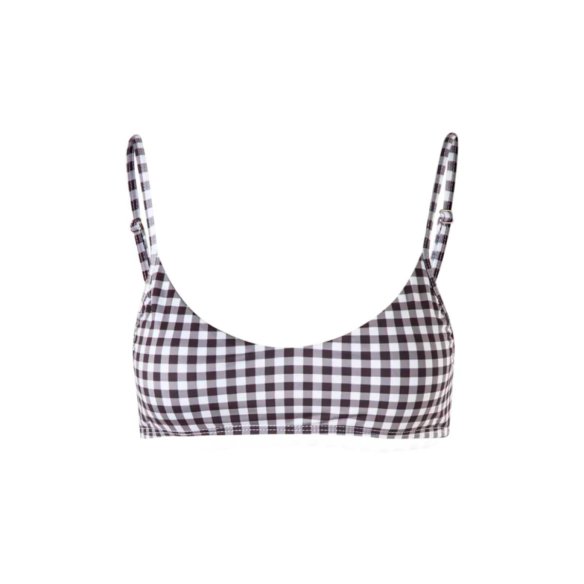 Sol checkered bikini top Beachwear beachwear Coveti