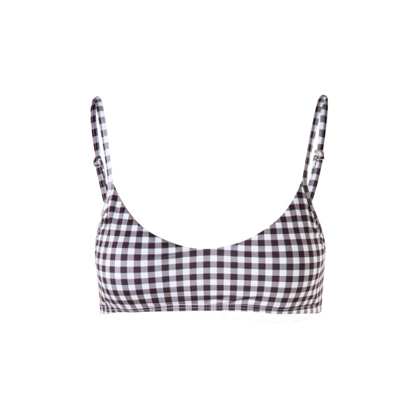 Sol checkered bikini top Beachwear beachwear Coveti