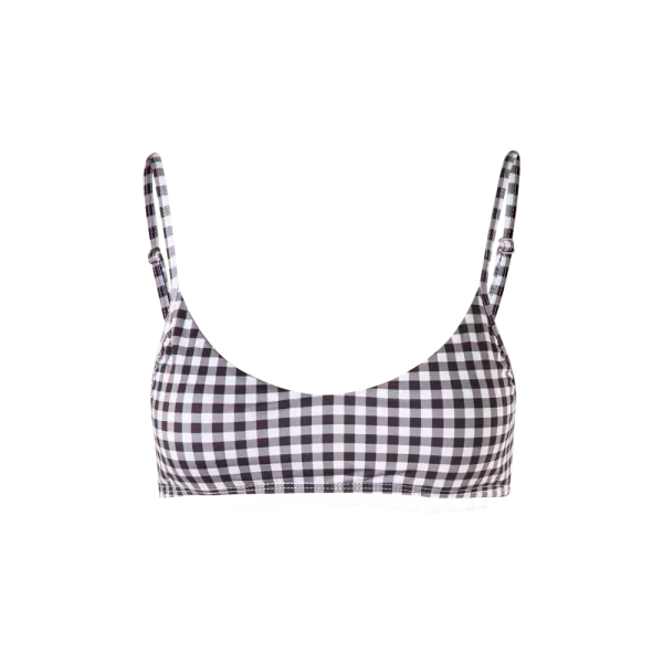 Sol checkered bikini top Beachwear beachwear Coveti