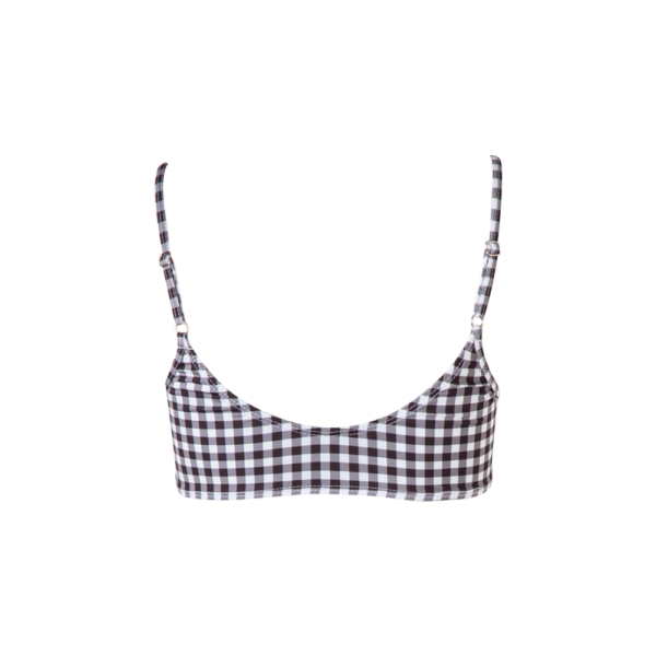 Sol checkered bikini top Beachwear beachwear Coveti